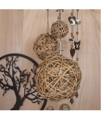 Signes Grimalt By Sigris - Bola de Mimbre | Decoracion Mimbre - 24x24x24 cm