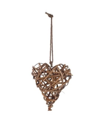 Signes Grimalt By Sigris - Corazón de Mimbre | Decoracion Mimbre - 21x7x18 cm