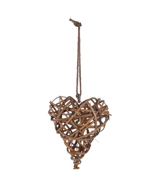 Signes Grimalt By Sigris - Corazón de Mimbre | Decoracion Mimbre - 21x7x18 cm