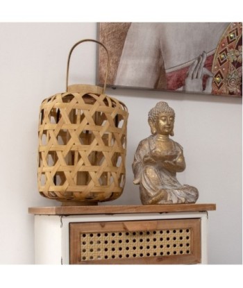 Signes Grimalt By Sigris - Faroles de Decoracion | Decoracion Nordica - Farolillo de Bambú, 35x25x25 cm