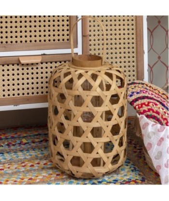 Signes Grimalt By Sigris - Faroles de Decoracion | Decoracion Nordica - Farolillo de Bambú, 41x30x30 cm