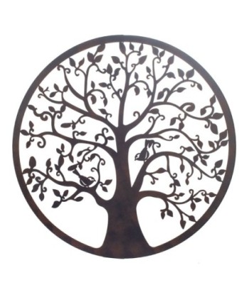 By SIGRIS Aplique Metal Negro de Metal 80*1*80cm Adorno