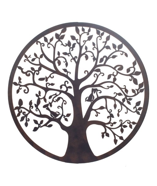 By SIGRIS Aplique Metal Negro de Metal 80*1*80cm Adorno
