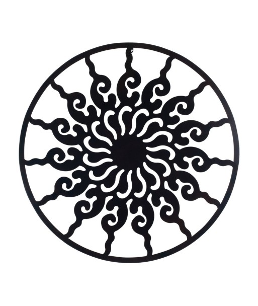 Signes Grimalt By SIGRIS - Adorno sol Negro de Metal | Aplique Metal Mandalas Decorativos Mandalas Decorativos