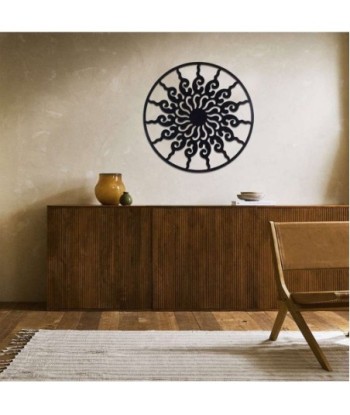Signes Grimalt By SIGRIS - Adorno sol Negro de Metal | Aplique Metal Mandalas Decorativos Mandalas Decorativos