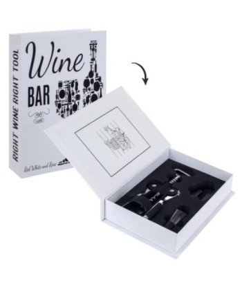 Signes Grimalt By Sigris - Libros Decorativos | Caja Libro de Madera con Pack para Vino, Diseño Vino
