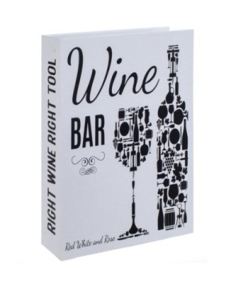 Signes Grimalt By Sigris - Libros Decorativos | Caja Libro de Madera con Pack para Vino, Diseño Vino