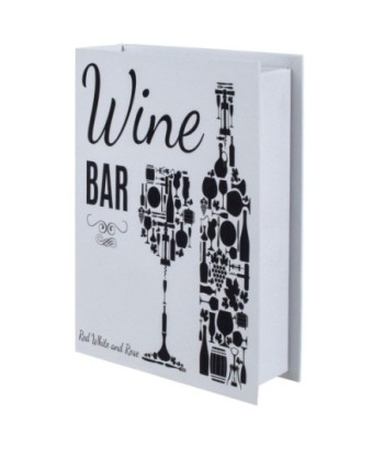 Signes Grimalt By Sigris - Libros Decorativos | Caja Libro de Madera con Pack para Vino, Diseño Vino