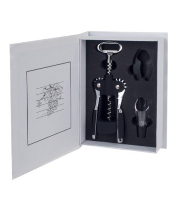 Signes Grimalt By Sigris - Libros Decorativos | Caja Libro de Madera con Pack para Vino, Diseño Vino