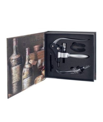 Signes Grimalt By Sigris - Libros Decorativos | Caja Libro de Madera con Pack para Vino, Diseño Vino