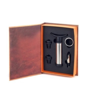 Signes Grimalt By Sigris - Libros Decorativos | Caja Libro de Madera con Pack para Vino, Diseño Vino, 5 x 16,5