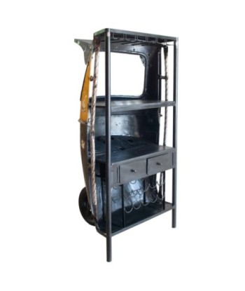 ORIGEN Home Decor Taxi bar Mueble Auxiliar | Barra Negro - 178x95x80cm