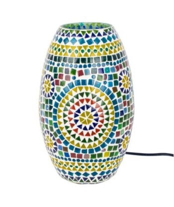 Signes Grimalt By Sigris - Lámpara Árabe de Mesa | Lámpara Marroqui | Cilindro 31x18x18 cm | Color: Multicolor