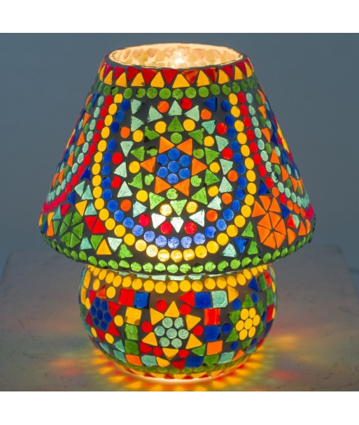 Signes Grimalt by Sigris - Lámpara Árabe de Mesa | Lámpara Marroqui |Forma  Seta 23x20x20cm | Color: Multicolor