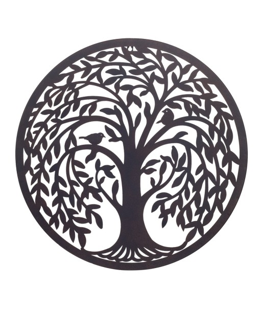 Decor and Go Adorno Pared Arbol Adorno Pared de Apliques Metal Colección Étnico