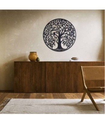 Decor and Go Adorno Pared Arbol Adorno Pared de Apliques Metal Colección Étnico