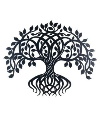 Decor and Go Adorno Pared Arbol Adorno Pared de Apliques Metal Colección Étnico Modelo C