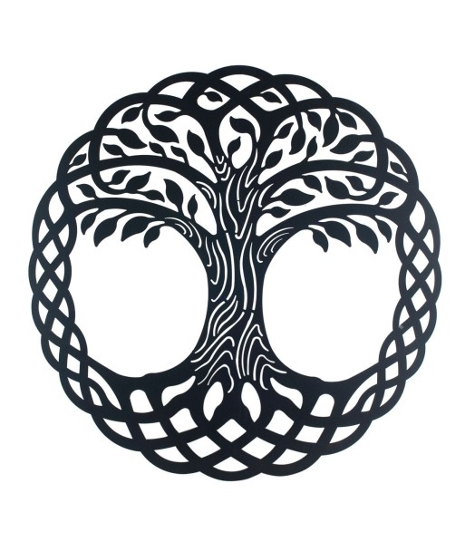 By Sigris - Decoración de Pared | Árbol de la Vida Pared - 60 cm x 0,2 cm x 60 cm, Metal  Decor And Go