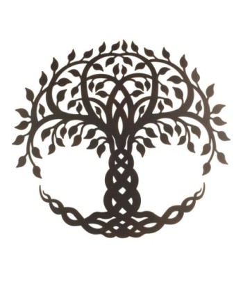 By SIGRIS Adorno Pared Árbol Imitación Mandala  Adorno Pared Apliques Metal Colección Étnico Signes Grimalt Decor