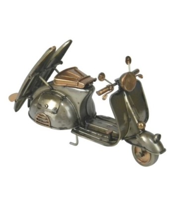 Moto Scooter Vintage de Metal, Ideal para Decoración y Regalo, Modelo Clásico, Diseño Retro, 10 cm, Colección
