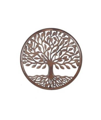 Decor and Go Adorno Pared Arbol 60Cm Dm Adorno Pared de Placas De Madera Colección Étnico