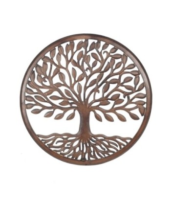 Decor and Go Adorno Pared Arbol 90Cm Dm Adorno Pared de Placas De Madera Colección Étnico