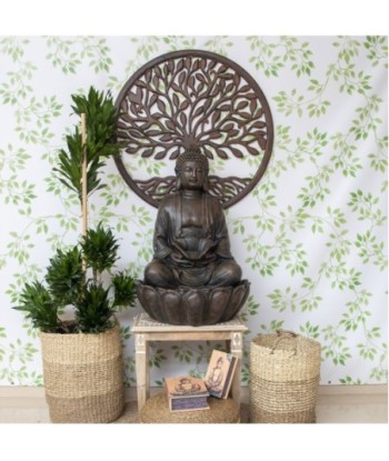 Decor and Go Adorno Pared Arbol 90Cm Dm Adorno Pared de Placas De Madera Colección Étnico