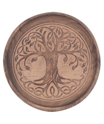 Decor And Go Plato Arbol De La Vida 16Cm Bandeja Fuente Portavelas de Mango Decoración Cocina y Hogar Set de 2