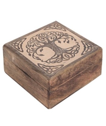 By SIGRIS Set 3 Cajas Cuadradas Árbol Incluye 3 Unidades Decoración Cajas Y Joyeros Colección Étnico Signes Grimalt