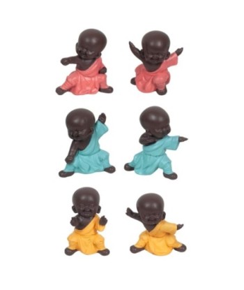 By SIGRIS Budas En Lucha 6 Diferentes  Incluye 6 Unidades Figuras Budas Colección Oriental Signes Grimalt Decor