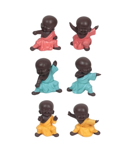 By SIGRIS Budas En Lucha 6 Diferentes  Incluye 6 Unidades Figuras Budas Colección Oriental Signes Grimalt Decor