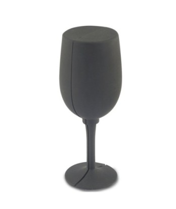 ORIGEN Home Decor Copas Vino Abrebotellas | Copa Negro - 23x9x9cm