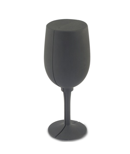 ORIGEN Home Decor Copas Vino Abrebotellas | Copa Negro - 23x9x9cm