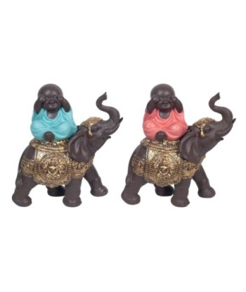 By SIGRIS Buda Sobre Elefante Incluye 2 Unidades Figuras Budas Colección Oriental Signes Grimalt Decor And Go