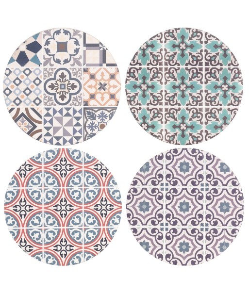 By SIGRIS Salvamantel Redondo Hidráulico Incluye 4 Unidades Cocina Salvamanteles Colección Vintage Signes Grimalt