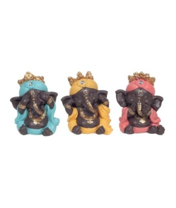 By SIGRIS Ganesh No Veo No Oigo No Hablo  Tres Tonalidades Incluye 3 Unidades Figuras Budas Colección Oriental