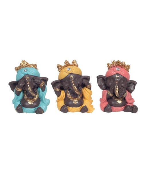 By SIGRIS Ganesh No Veo No Oigo No Hablo  Tres Tonalidades Incluye 3 Unidades Figuras Budas Colección Oriental