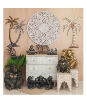 By SIGRIS Orangután Dorado Figuras Animales Colección Étnico Signes Grimalt Decor And Go