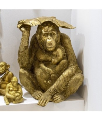By SIGRIS Orangután Dorado Figuras Animales Colección Étnico Signes Grimalt Decor And Go
