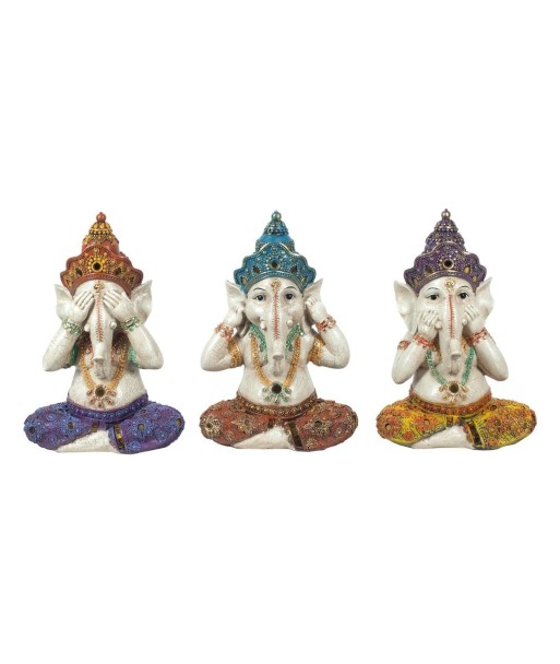 Signes Grimalt By Sigris - Figuras Decorativas | Figura Dios Ganesha -  21 x 9 x 15  cm | Pack 3 Unidades | Color: