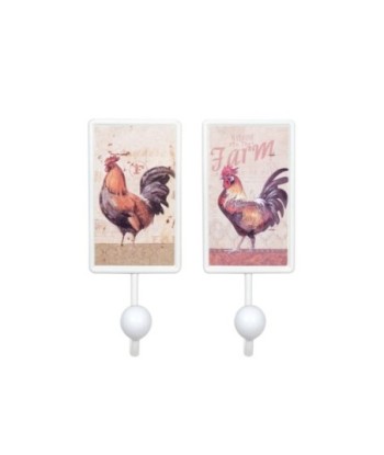 By SIGRIS Perchas Gallo Incluye 2 Unidades Adorno Pared Percheros Colección Rústico Signes Grimalt Decor And Go