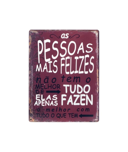 By SIGRIS Placa Pared Pessoas Felizes Adorno Pared Placas Metal Colección Industrial Signes Grimalt Decor And