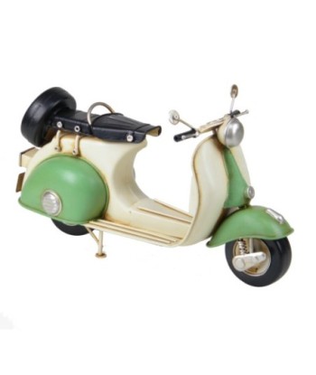 Moto Scooter Vintage de Metal, Vehículo de Colección, Regalo Original para Amantes de las Motos, Decoración Retro