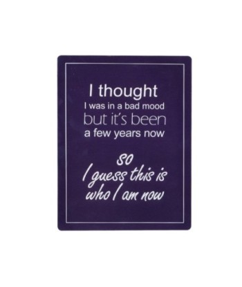 By SIGRIS Placa Pared 25X33Cm Bad Mood Adorno Pared Placas Metal Colección Industrial Signes Grimalt Decor And
