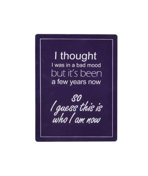 By SIGRIS Placa Pared 25X33Cm Bad Mood Adorno Pared Placas Metal Colección Industrial Signes Grimalt Decor And
