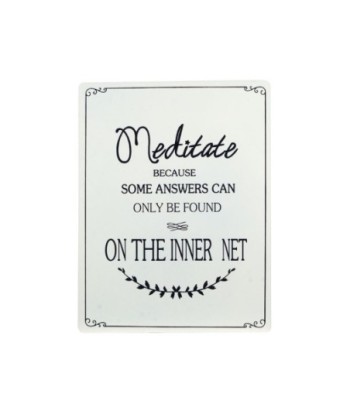 By SIGRIS Placa Pared Meditate Adorno Pared Placas Metal Colección Industrial Signes Grimalt Decor And Go