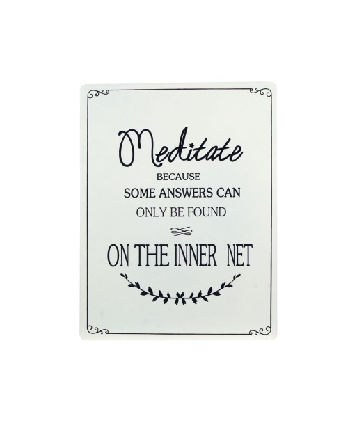 By SIGRIS Placa Pared Meditate Adorno Pared Placas Metal Colección Industrial Signes Grimalt Decor And Go
