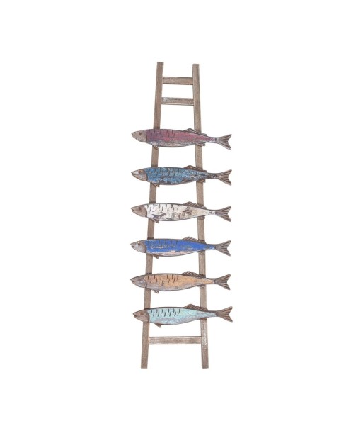 By SIGRIS Adorno Peces Escalera Envejecido Adorno Pared Placas De Madera Colección Marinero Y Náutico  Decor And