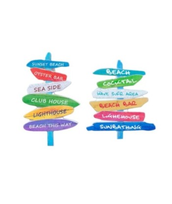 By SIGRIS Magnéticos 2 Diferentes Señales Playa Incluye 2 Unidades Regalo Magnéticos Colección Surf Signes Grimalt