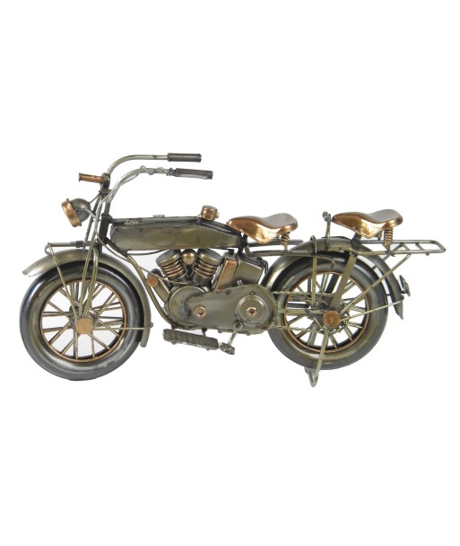 Moto Vintage de Metal para Coleccionistas, Modelo Clásico de Motocicleta, Regalo Perfecto para Amantes de Vehículos
